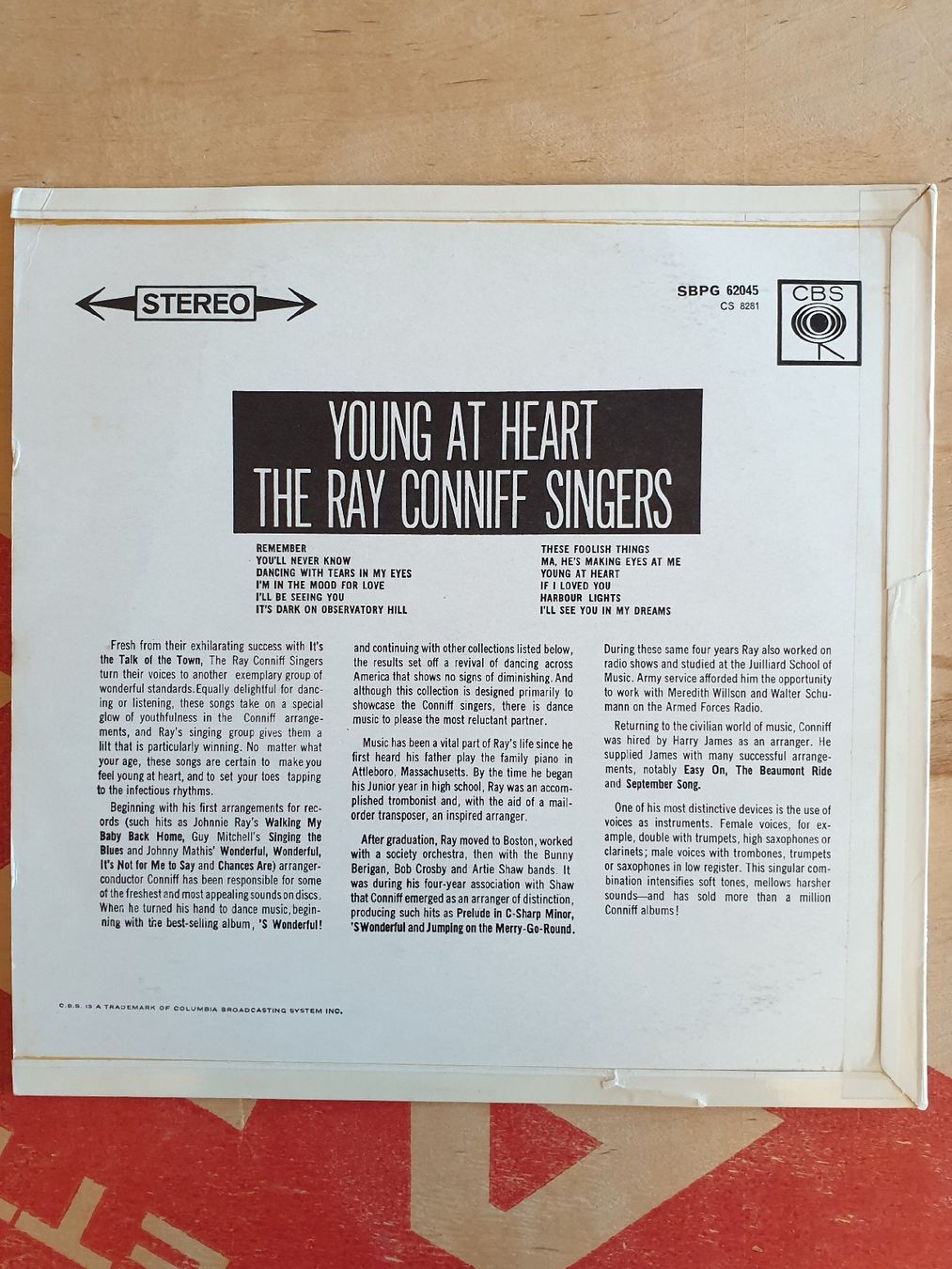 Schallplatten: The Ray Conniff Singers - Young At Heart – Gebraucht aus Oberfrittenbach von Alfetta_gtv 8