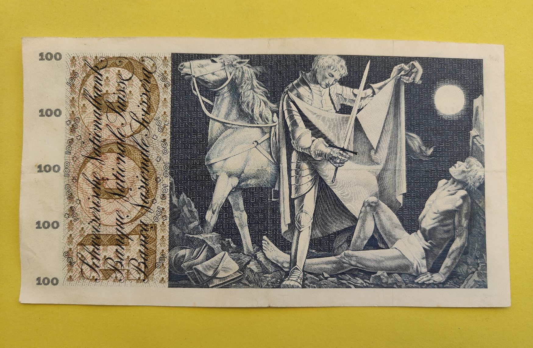 Banconote: 100 Franken Note 1964 – Usato da chur venduto da Hmars 1