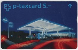 5 CHF ARAL Tankstelle - seltene FullFace Kunden Taxcard