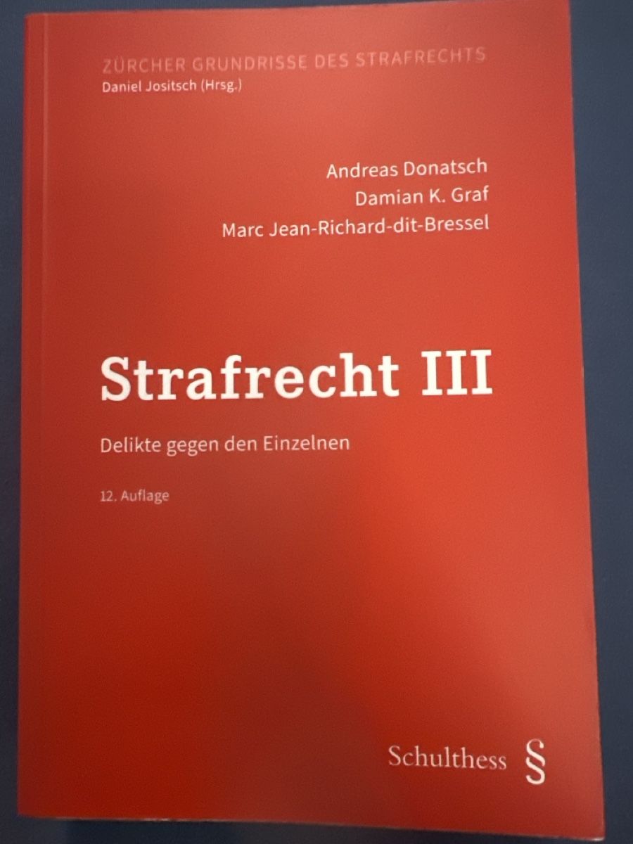 Livres: Strafrecht III – D'occasion à Otelfingen par leo_t6g7