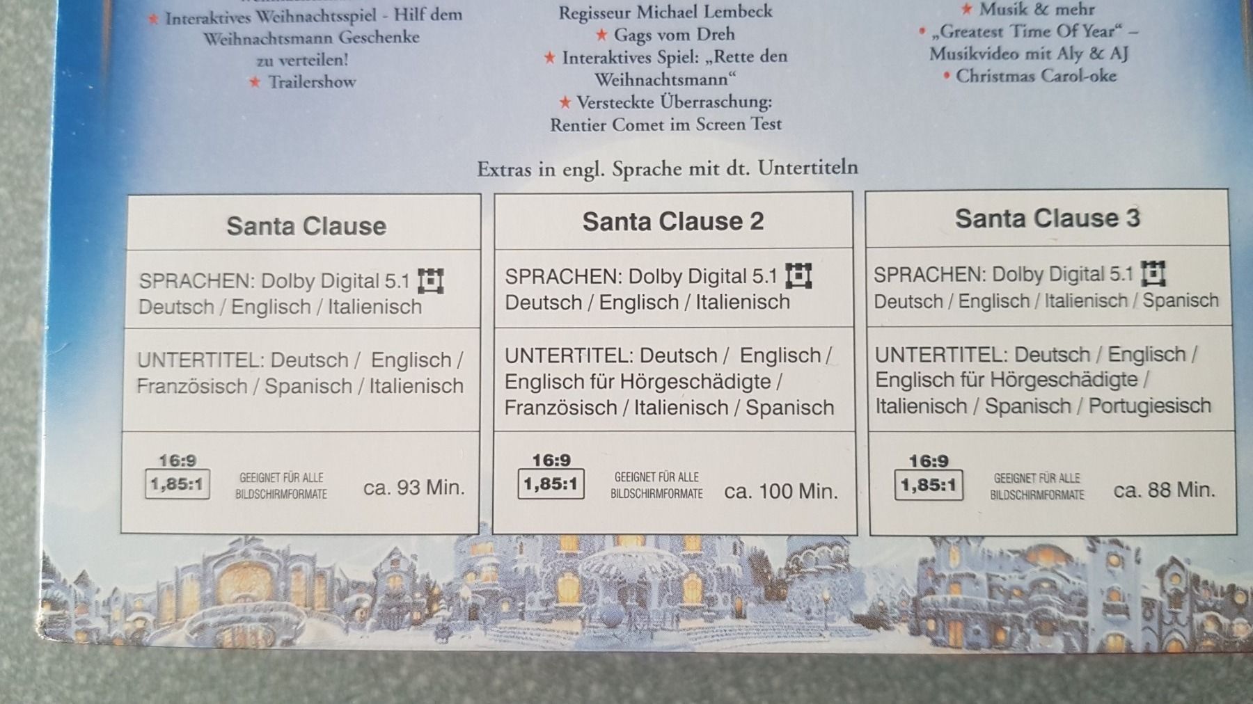 Alle DVDs: DVD Box Santa Clause 1-3 Disney – Gebraucht aus Oetwil am See von fineli2 2
