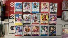 Karten Set One Piece 15 Stk alles Frauen, LP / NM 