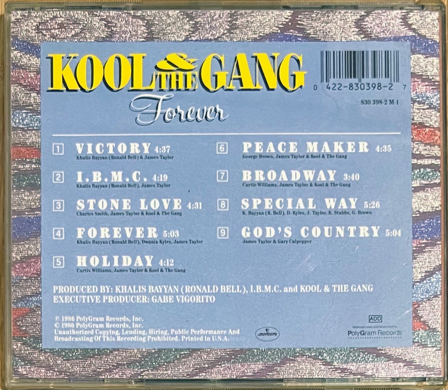 CD: Kool & The Gang – Forever – Usato da Martigny venduto da jereq 1