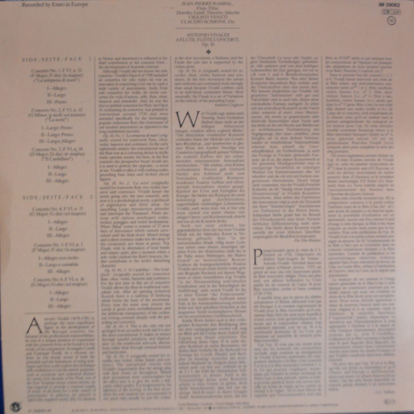 Dischi in vinile: Langspielplatte Vivaldi (1985) – Usato da Obergösgen venduto da as5_622v 1