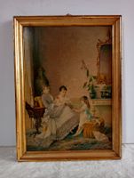 Dachbodenfund Gemälde Frederik Kaeser Rokoko-Interieur 1900