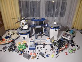 Playmobil Polizei Kommandostation + Agenten - viele Teile