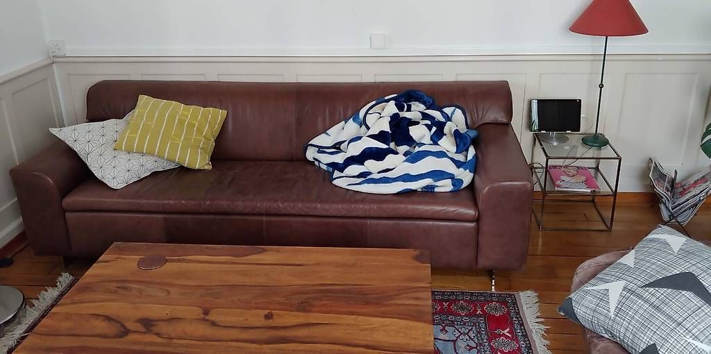 Sofas: Ledersofa braun – D'occasion à Zürich par Gzus 1