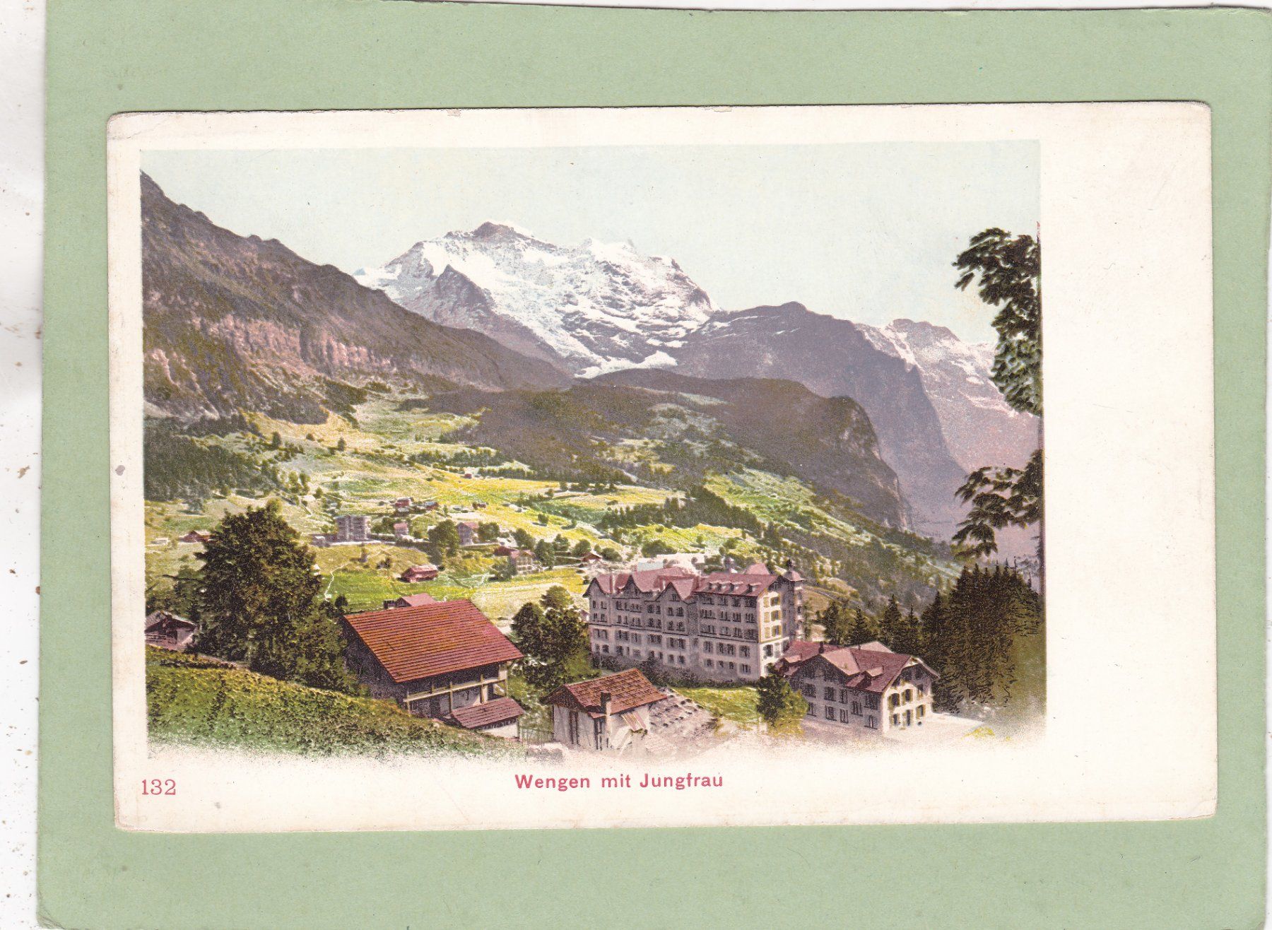 Cartoline postali: Wengen mit Jungfrau – Usato da Herisau venduto da Lisegrat2008