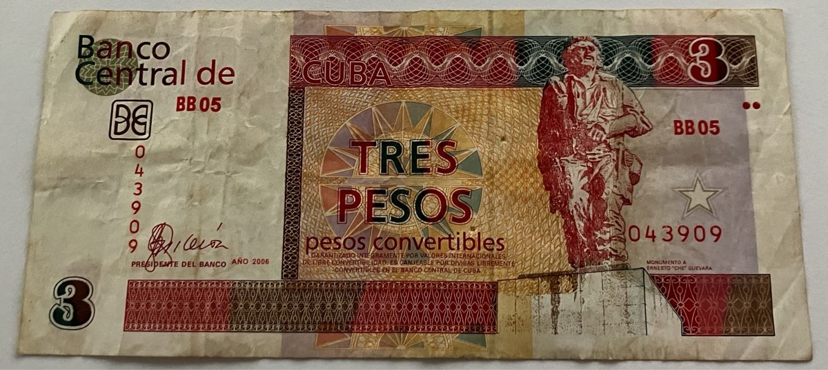 Banconote: Kuba 3 Pesos 2006 – Usato da Algetshausen venduto da Carrhard