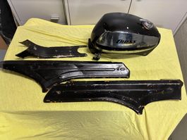 Sachs Pony Cross, Tank, Seitenbleche