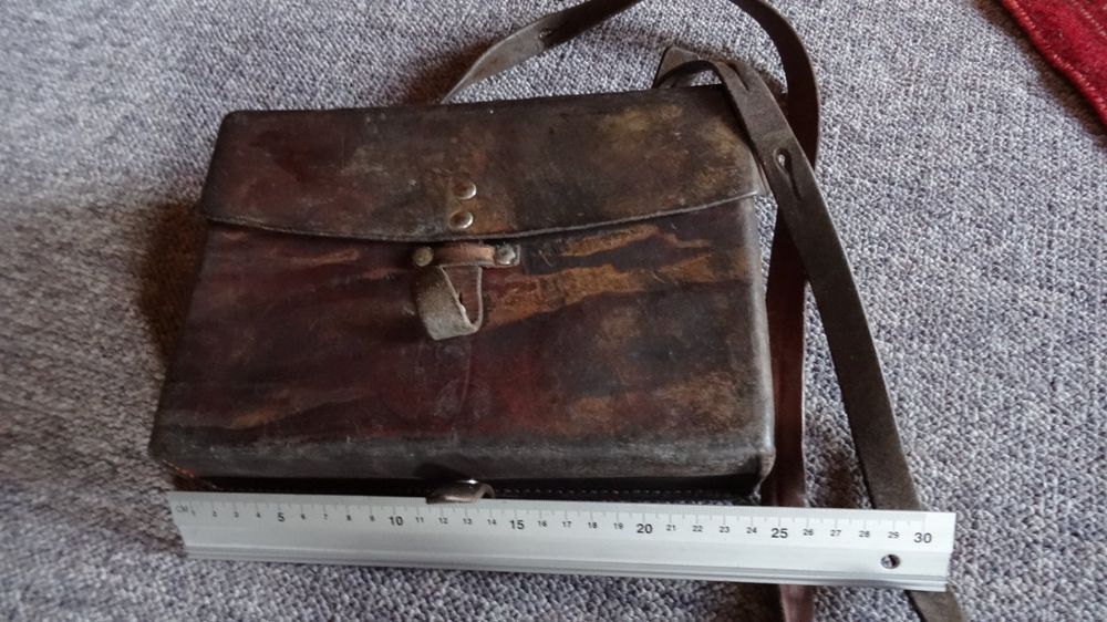Militär Kartentasche, Tasche Ledertasche 1