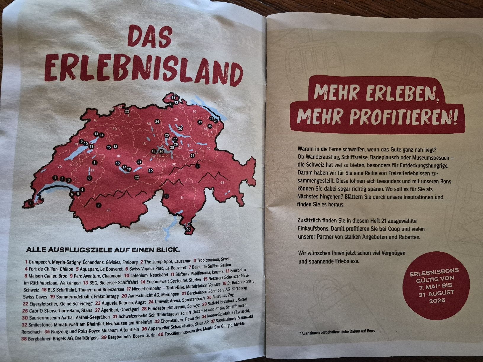 Buoni: 40 Erlebnisbons Schweiz – Nuovo (secondo la descrizione) da Vordemwald venduto da Esel04 1