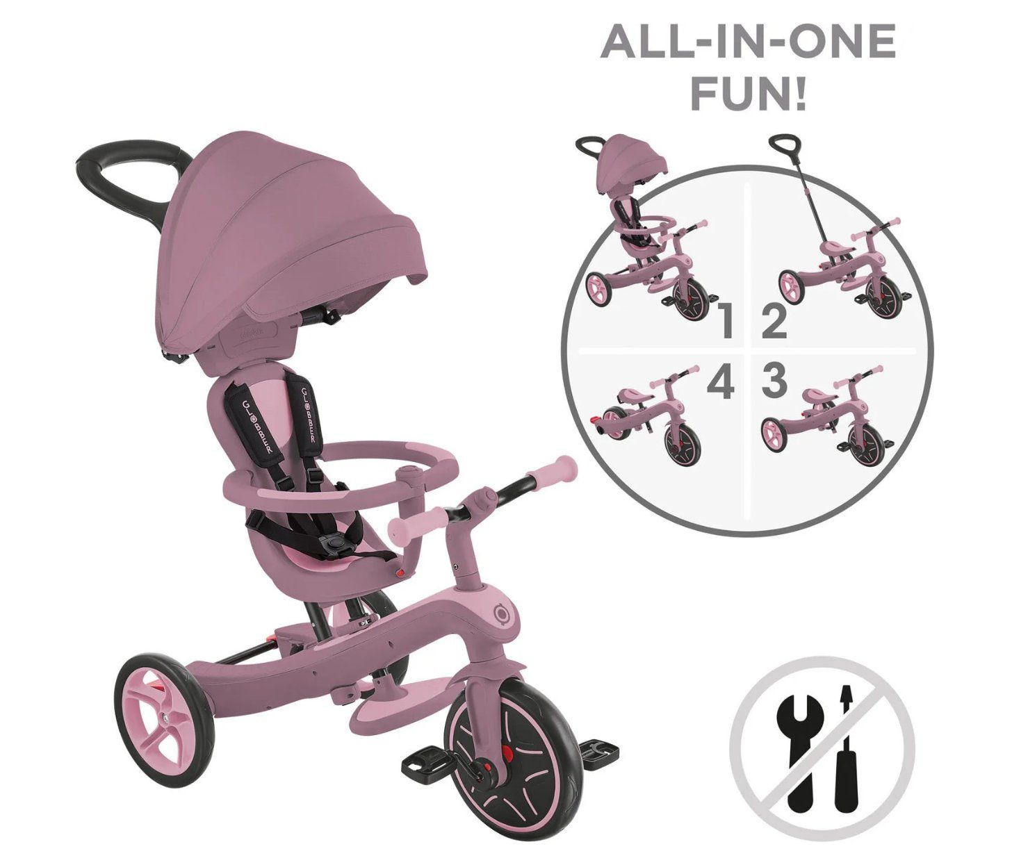 Globber Veicoli per bambini: Laufrad / Dreirad | Trike Explorer, 4-in-1-System – Usato da Kloten venduto da Sisco70 4