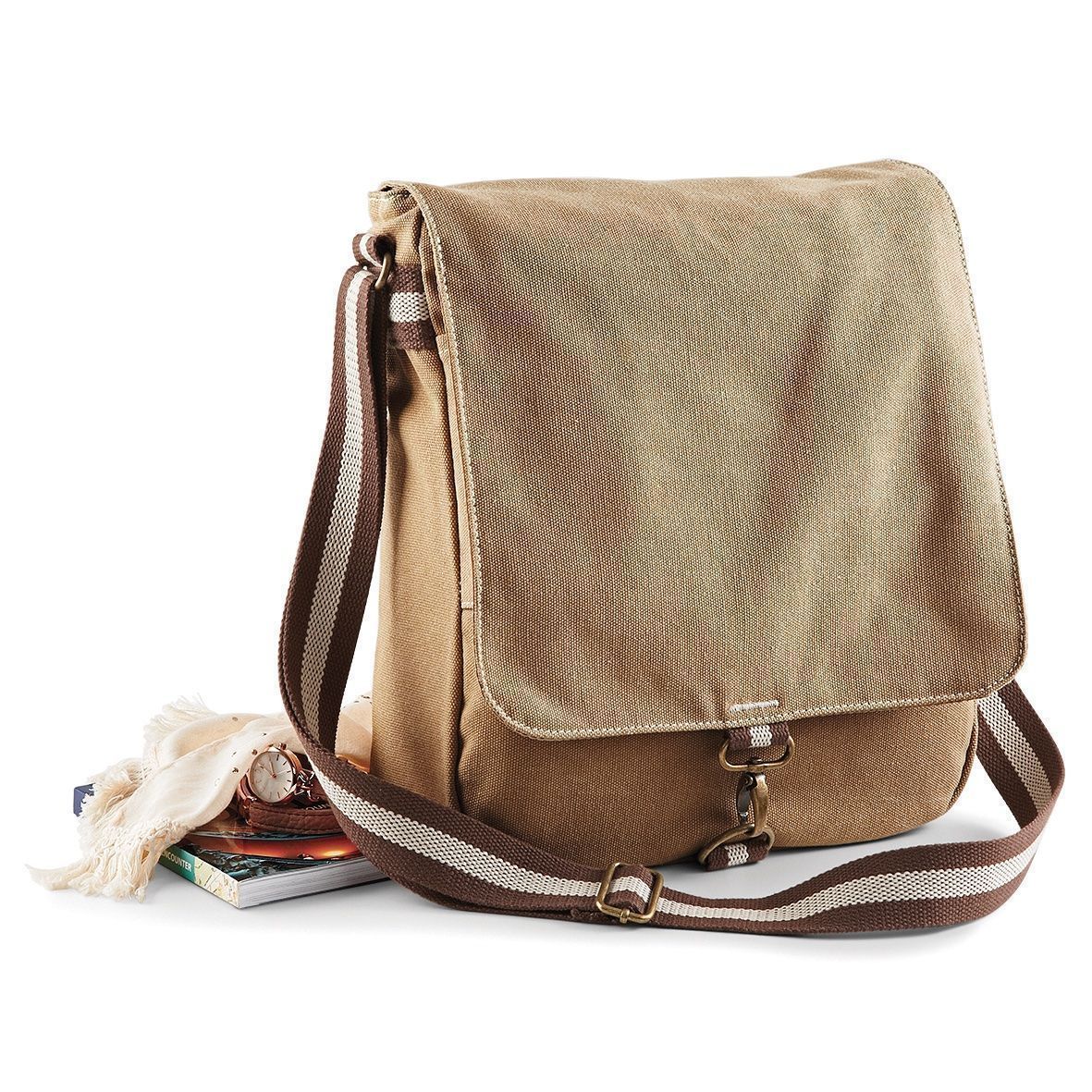 Borse: Vintage Canvas Messenger – Nuovo e nell'imballaggio originale da Neuhausen am Rheinfall venduto da eyeplays 1
