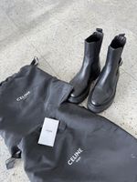 Celine black chelsea boots 37.5