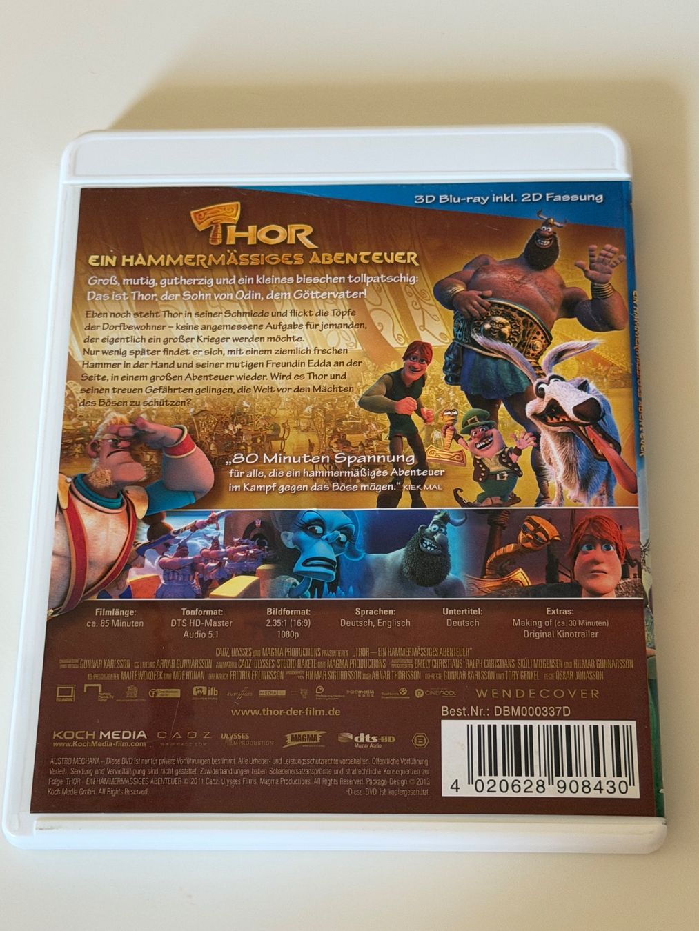 Tutti i DVDs: Thor, ein hammermässiges Abenteuer, Blu-ray 3D – Usato da Altstätten SG venduto da sheamus 1