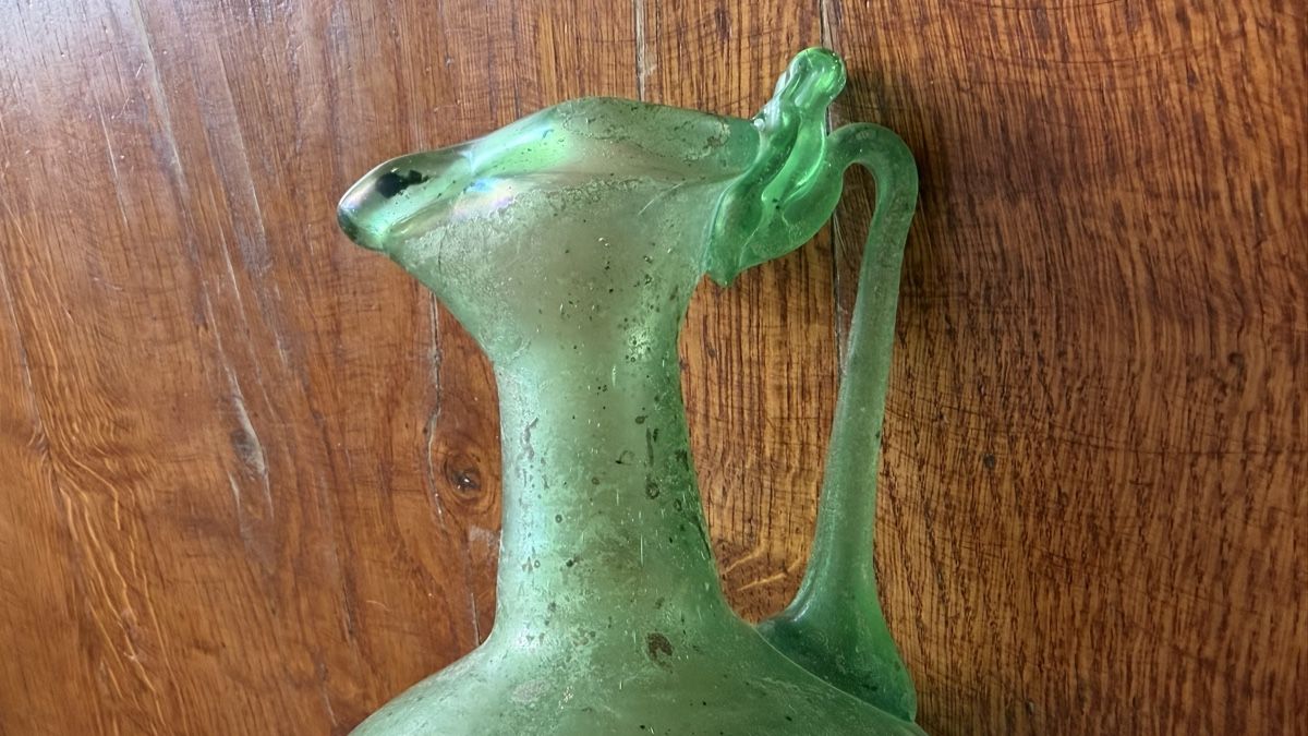 Murano Caraffe: Murano scavo Kanne grün – Usato da Riedholz venduto da Frettchen63 4