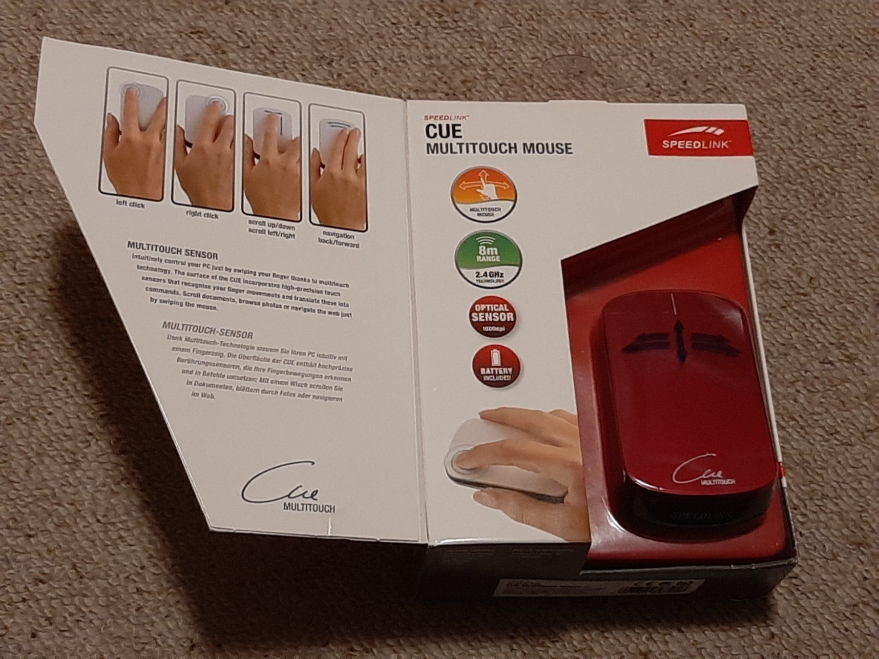Souris: SPEEDLINK Cue Multitouch Mouse – Neuf avec emballage d'origine à Porza par ulletta1 1