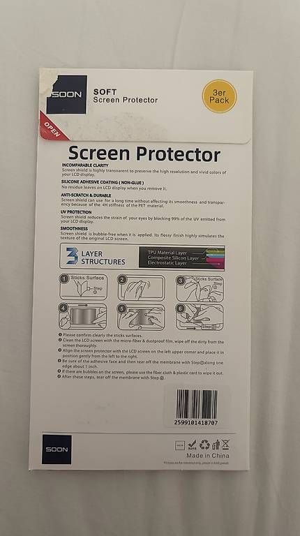 Lackretusche & Schutzfolien: 3x Screen Protector – Neu und originalverpackt aus Gossau ZH von ninaardovino_21 1