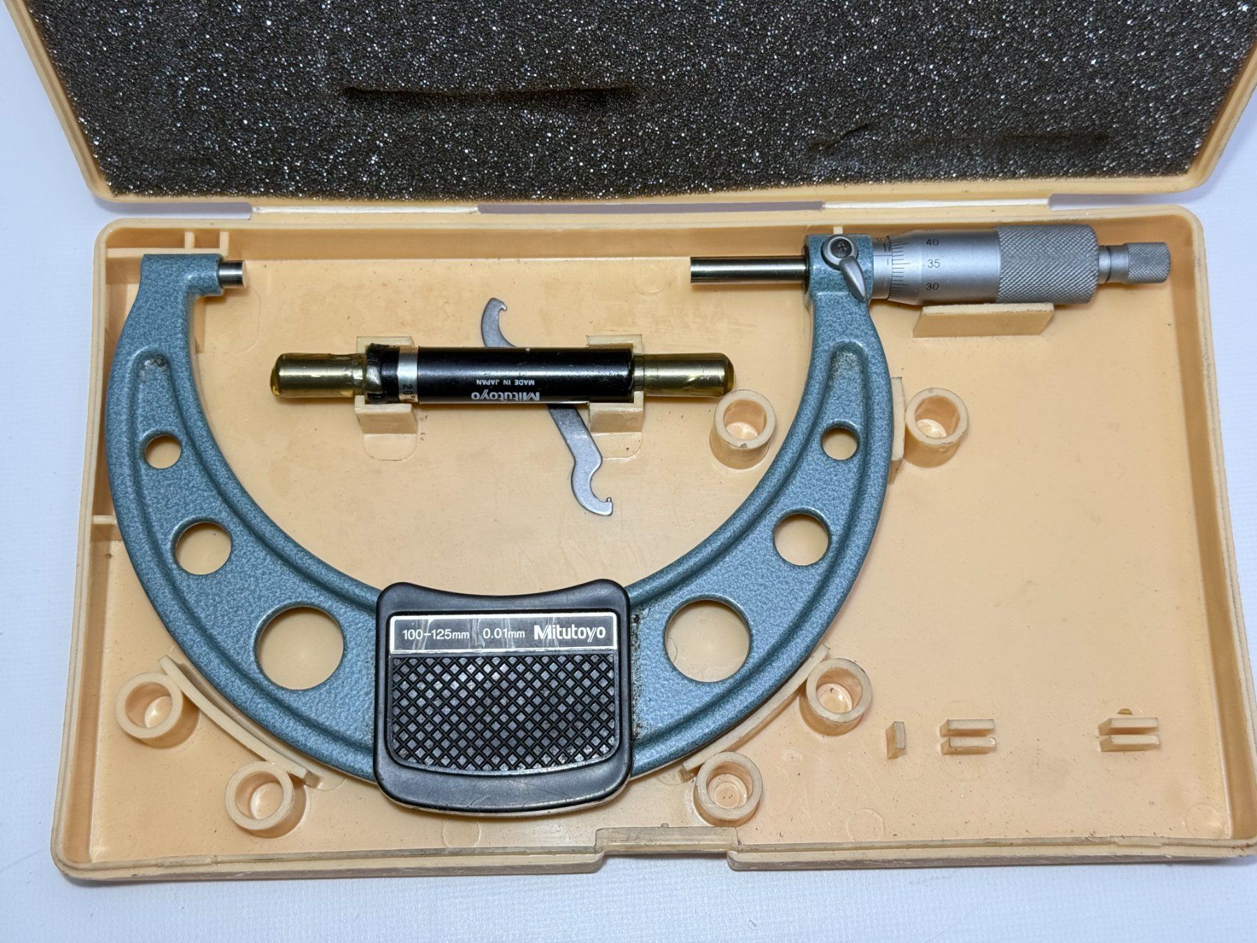 Mitutoyo Misurare: Mitutoyo 100-125mm Aussenmikrometer Mikrometer – Usato da Boswil venduto da ABLagerBoswil 6