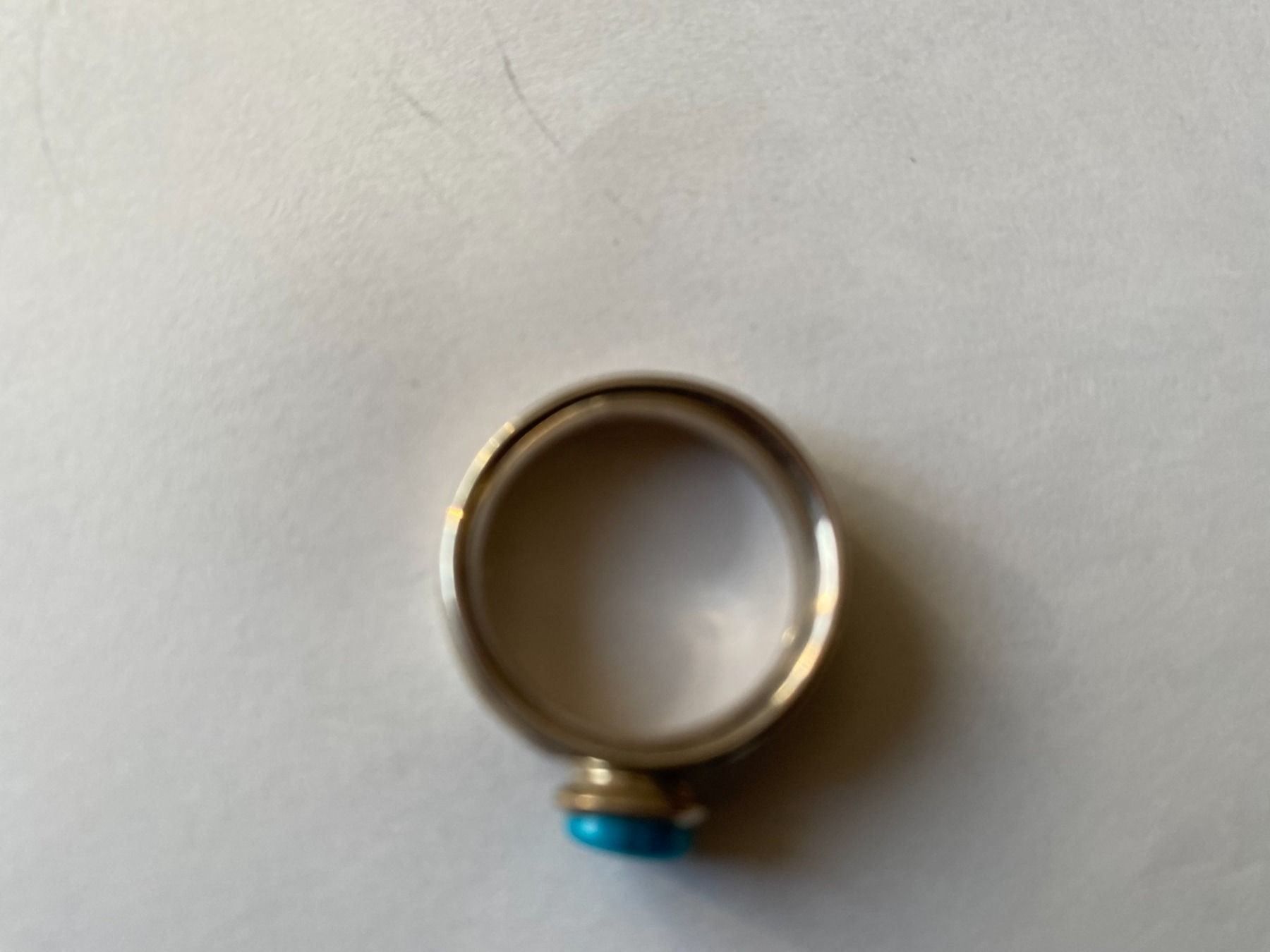 Ringe: Ring, Silber/Türkis, Durchm. 54mm, (40) – Neu (gemäss Beschreibung) aus Muri b. Bern von Silberqualle 1