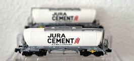 Fleischmann Set mit zwei 4-achsigen Silowagen Jura Cement