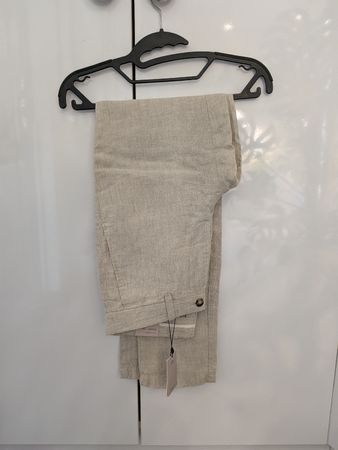 Pantalon en lin beige taille 38 neuf étiqueté
