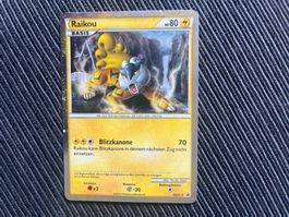 Pokemon Raikou Holo Promo HGSS19 near Mint