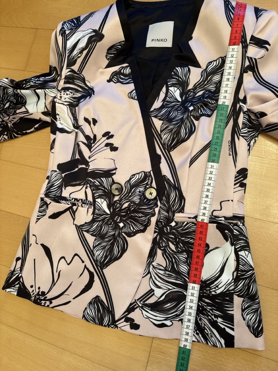 Pinko Giacche: Pinko Blazer, Gr. D34, hellrosa mit Blumenmuster, Top! – Nuovo (secondo la descrizione) da Basel venduto da FannySt 3