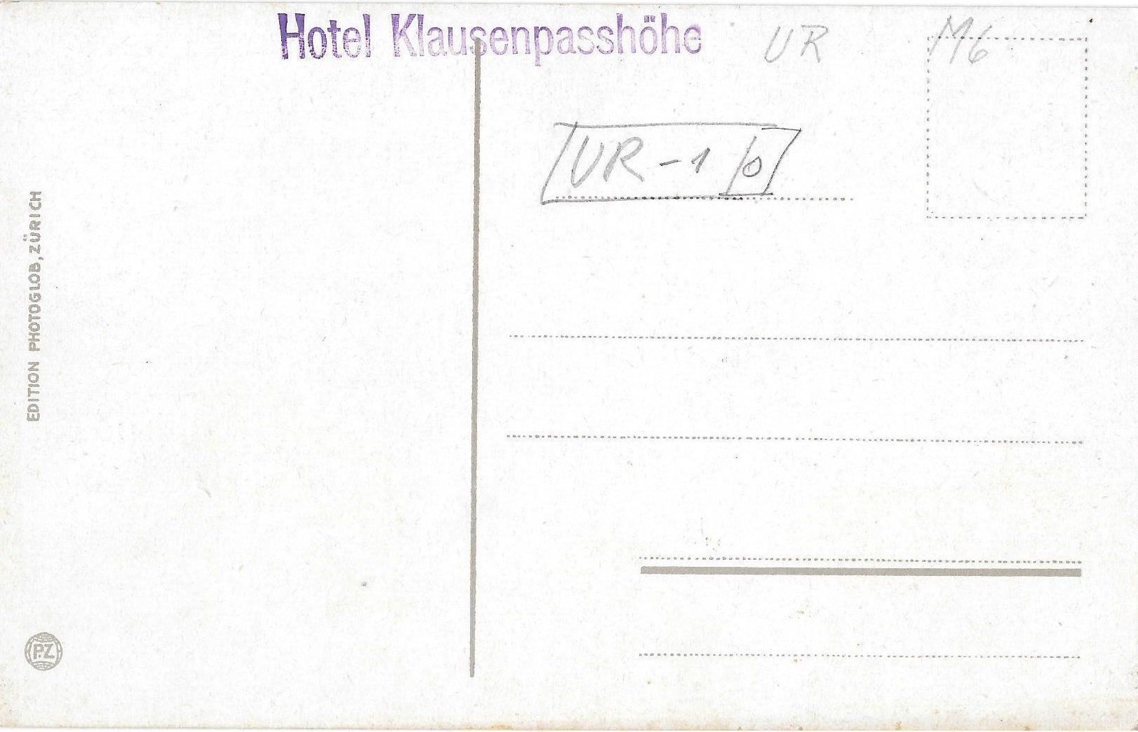 Cartoline postali: Hotel Klausen-Passhöhe mit Autos – Usato da Olten venduto da clotaldi 1