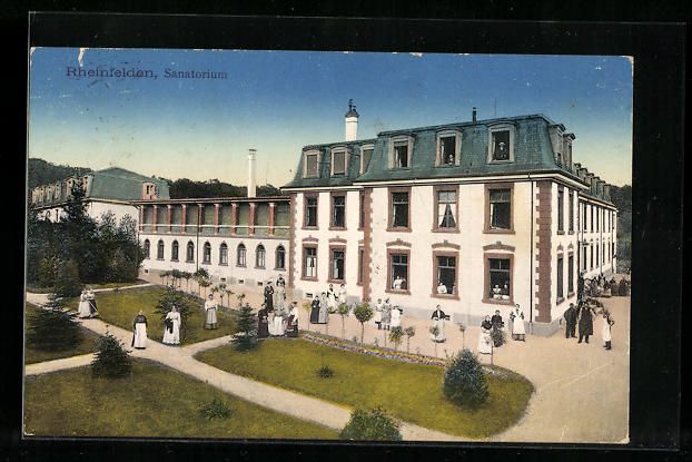 Cartoline postali: AK Rheinfelden, Sanatorium, 1915 – Usato da Berlin venduto da bartko-reher