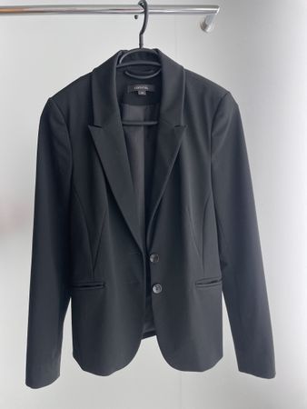 Comma - klassischer schwarzer Blazer Gr. 34
