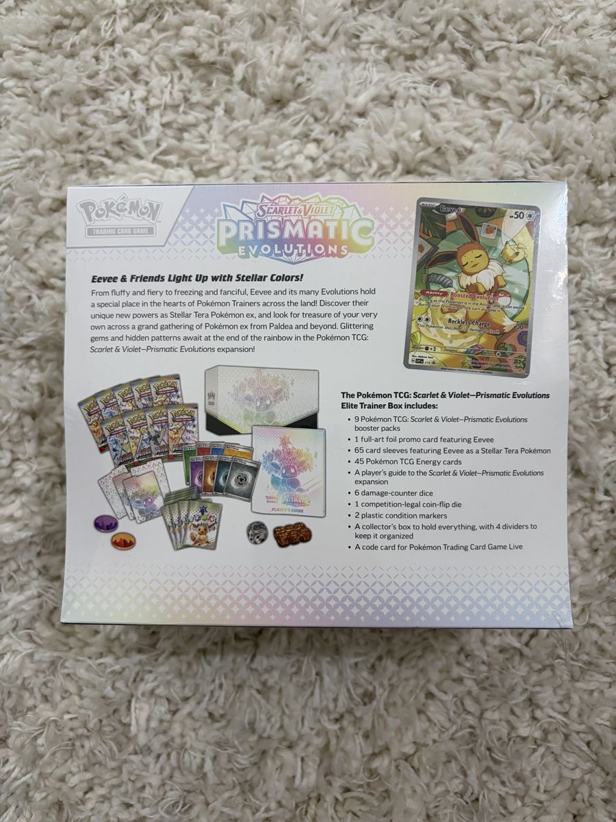 Pokémon Carte collezionabili: Prismatic Evolutions ETB EN🇬🇧 Ab 1.- – Nuovo (secondo la descrizione) da Zürich venduto da PokeKing 2