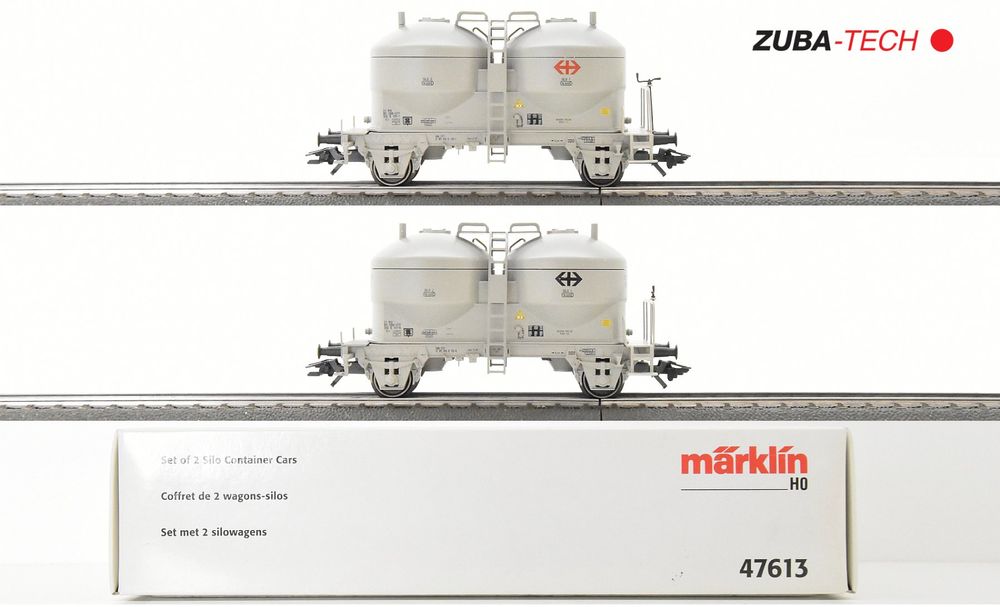 Märklin 47613 2tlg. Silowagen-Set der SBB, H0 WS, mit OVP (Gebraucht ...