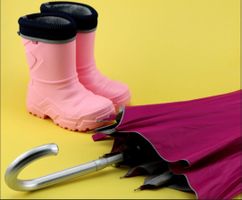 Gummistiefel gefüttert, Grösse 28, pink; NEU!