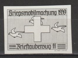 Brieftaubendienst Nr. 15w/2 Kunstdruckpapier *