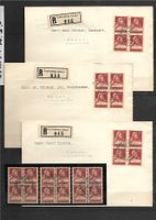 1928 : 3 Gerichtsvorladungen mit Tell Nr. 173 Viererblock