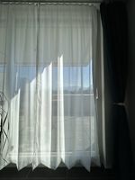 Tagesvorhänge weiss/transparent