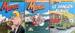 Manu par Frank Margerin 3 BD  Nos 1-3 en E.O. TBE