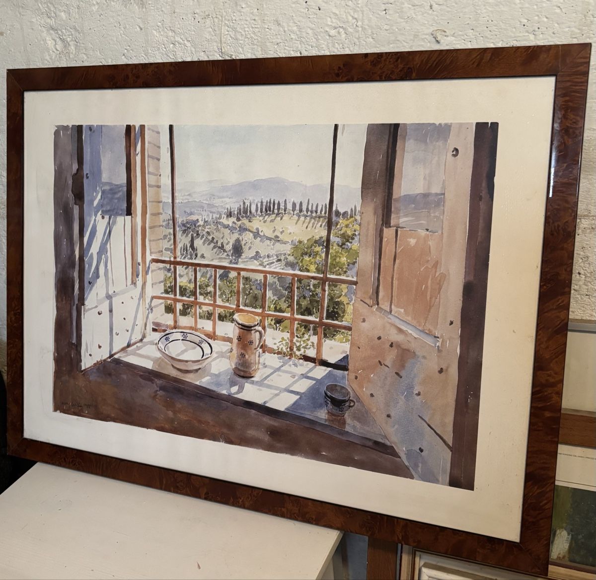 Dipinti: Lucy Willis „View from a Window" – Difettoso da Winterthur venduto da Bilure