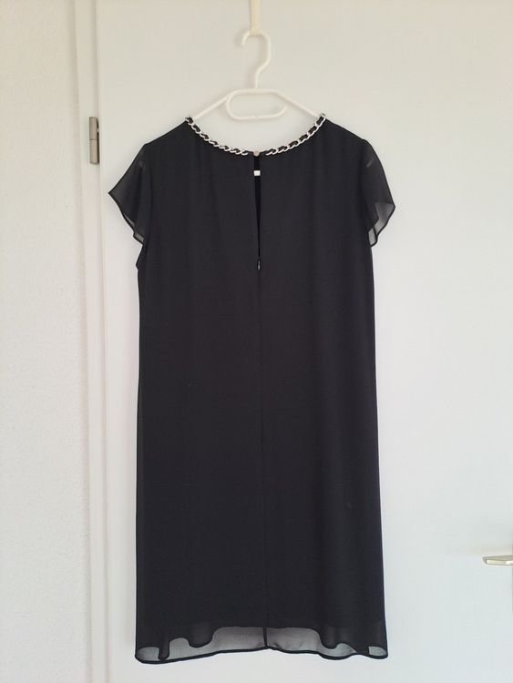 Robe Noire Élégante Taille 40 - Polyester - Neuf Sans Étiquettes - Parfaite Pour Toutes Occasions