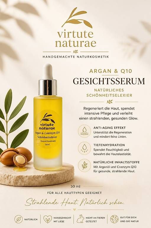 Gesichtspflege: ARGAN & Q10 GESICHTSSERUM – Neu und originalverpackt aus Winterthur von Chiqita