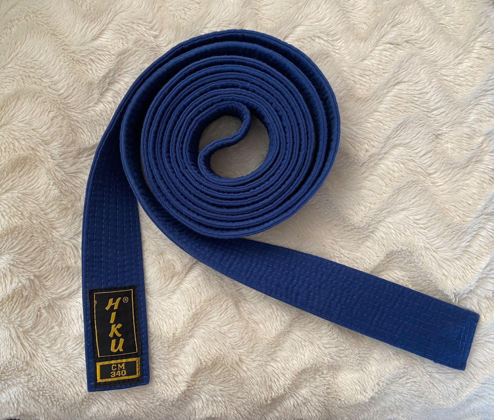 Internationale Kunst: Karate Gürtel HIKU 340 cm blau – Gebraucht aus Nussbaumen AG von schuba2000