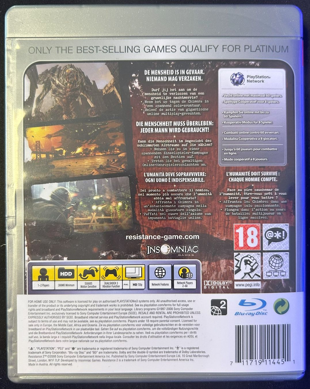 Giochi: PS3 game "Resistance 2" – Usato da Corminboeuf venduto da Ld6NVToZQe 1
