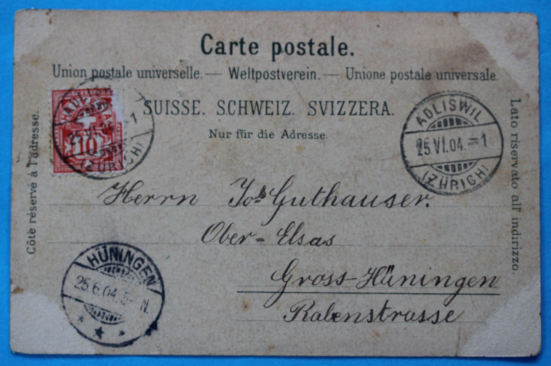 Ansichtskarten: HORGEN - BERG LITHO AK – Gebraucht aus Lotzwil von pirolh 1