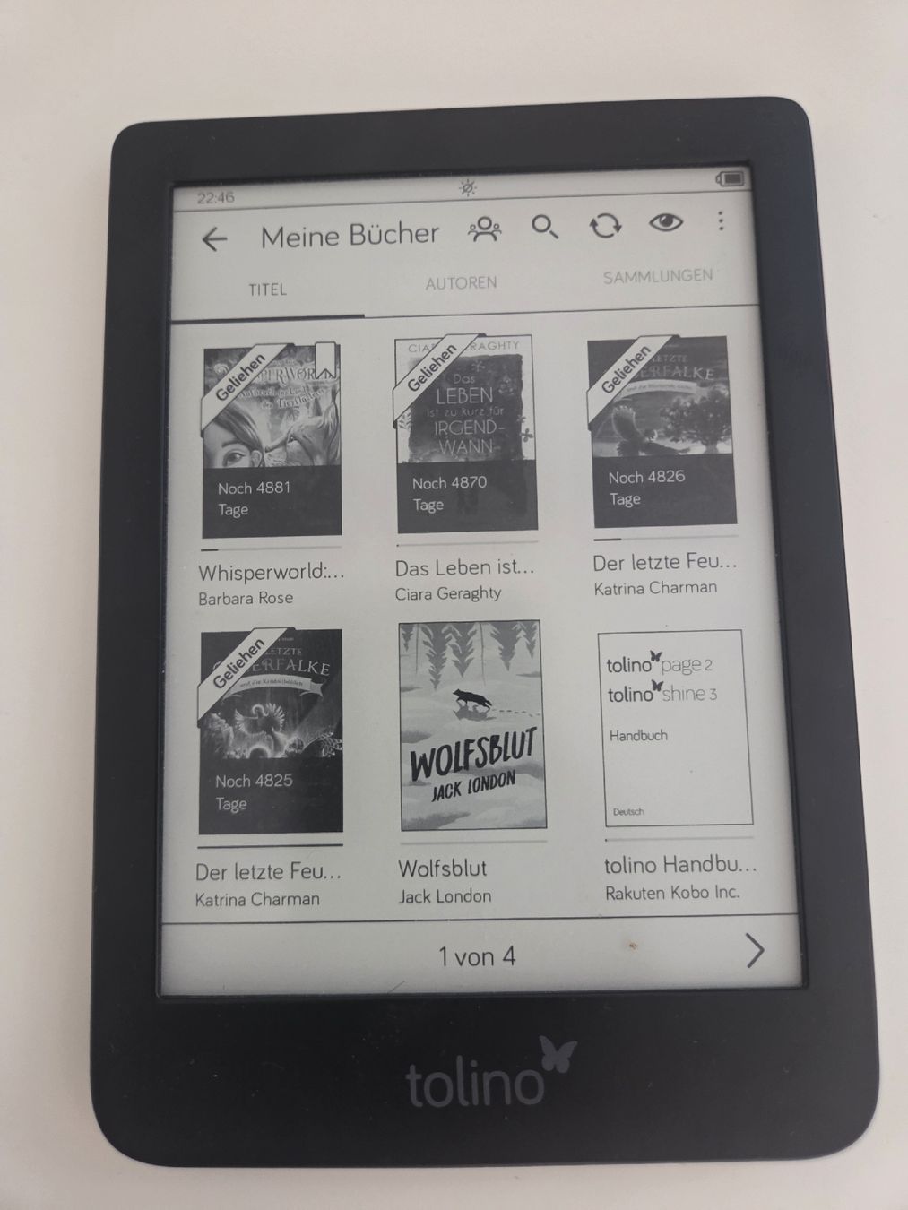 Tolino Tablet PC: tolino shine 3 E-Reader schwarz guter Zustand – Gebraucht aus Flawil von Hamdia12