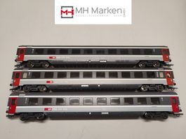 Roco 44765+70+70.1 Personenwagen SBB CFF FFS AC H0 mit OVP