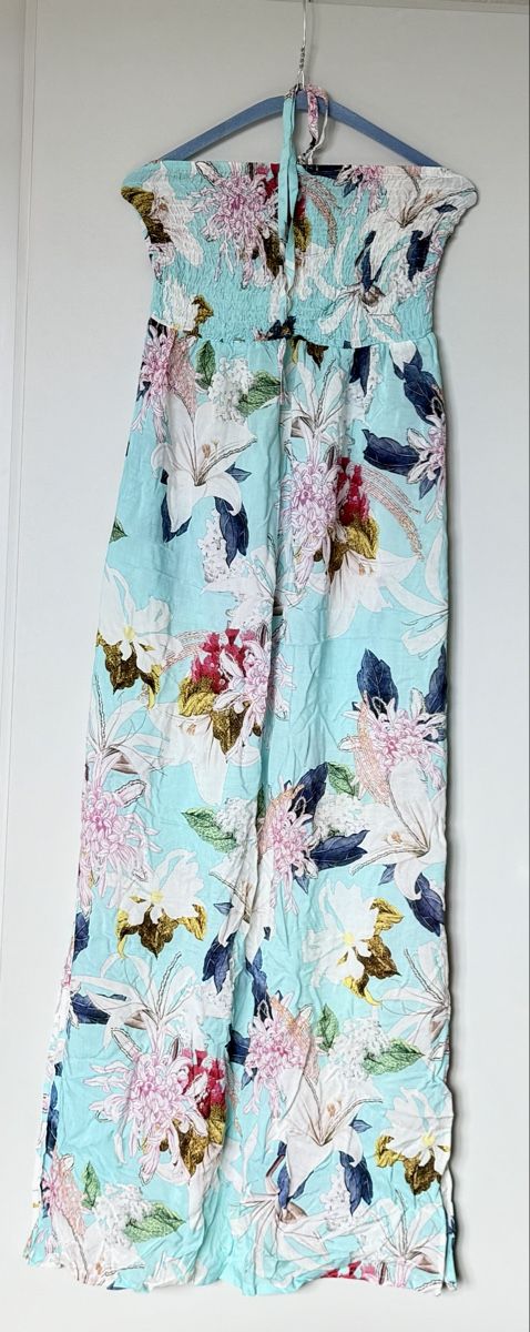 Beldona Vestiti: Beldona Sommer/Strandkleid Blumenmuster türkis – Nuovo (secondo la descrizione) da Zug venduto da jan_n75h