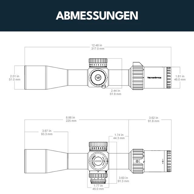 Schweizer Armee Armi bianche: Zielfernrohr Vector Optics Taurus 4-16x44 HD MOA – Nuovo e nell'imballaggio originale da Emmen venduto da Pat-LU 4
