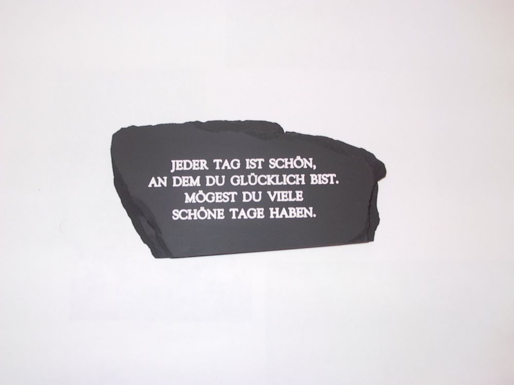 Schiefertafel mit Spruch Kaufen auf Ricardo
